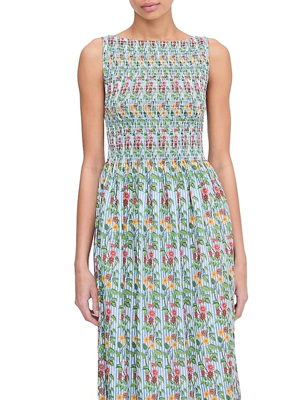 The Cosima Nap Dress - Geranium Stripe - NEVER WORN